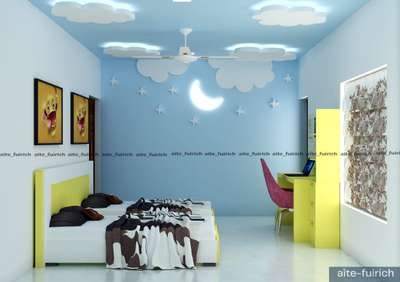 Bedroom, Wall, Ceiling, Storage, Lighting Designs by Civil Engineer krishnaprasad KP, Thrissur | Kolo