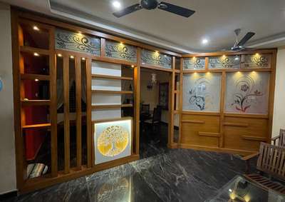 Ceiling, Lighting, Storage, Flooring Designs by Carpenter gopang Chavara, Kollam | Kolo