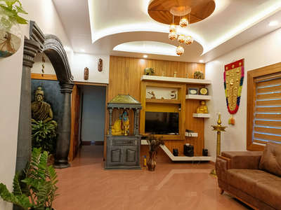 Living, Lighting, Furniture, Prayer Room, Storage Designs by Contractor Art  Villa , Kannur | Kolo