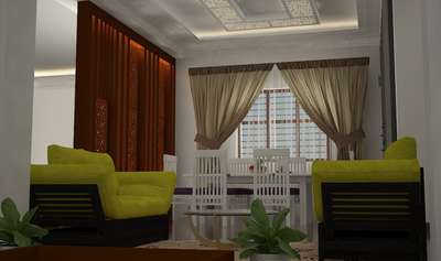 Living, Furniture, Ceiling, Window Designs by Interior Designer Bharath Karrekatt, Thrissur | Kolo