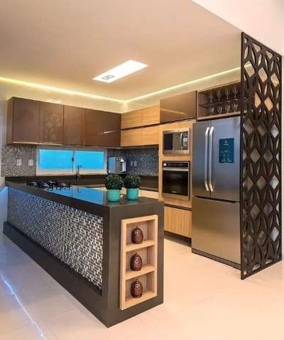 Ceiling, Kitchen, Lighting, Storage Designs by Contractor vijay Home constructions, Gautam Buddh Nagar | Kolo