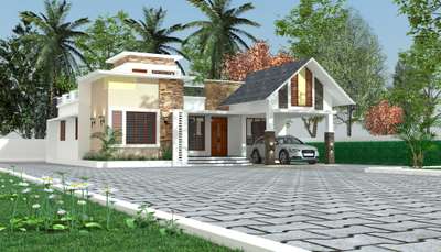 Flooring, Exterior Designs by 3D & CAD vishnu kurup, Ernakulam | Kolo