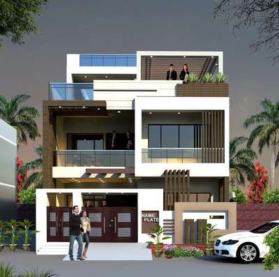 Exterior Designs by Architect Purushottam Saini, Jaipur | Kolo