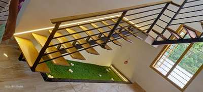 Staircase Designs by Contractor Dixon Puthenpuraickal, Thrissur | Kolo