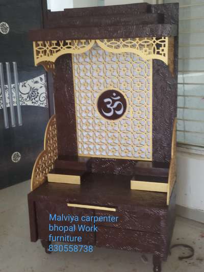 Prayer Room, Storage Designs by Building Supplies wood work funrnituer  Malviya , Bhopal | Kolo