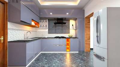 Kitchen, Lighting, Storage Designs by Architect Keystone  builders, Thiruvananthapuram | Kolo