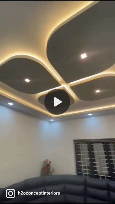 Living, Furniture, Ceiling Designs by Interior Designer H2O CONCEPT  INTERIOR, Kozhikode | Kolo