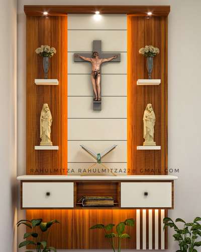 Prayer Room Designs by Interior Designer Rahulmitza Mitza, Kannur | Kolo