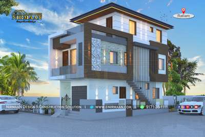 Exterior Designs by Architect NirmaaN Design and Construction Solution, Indore | Kolo