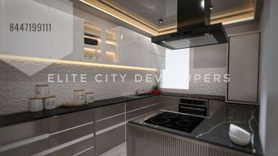 Kitchen, Lighting, Storage Designs by Interior Designer Sumit Chauhan, Gautam Buddh Nagar | Kolo