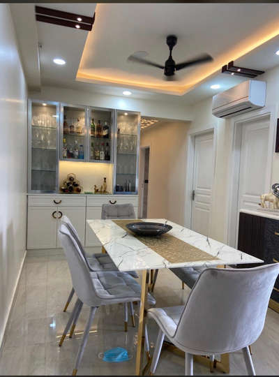 Furniture, Dining, Table, Ceiling, Lighting, Storage Designs by Interior Designer Anas  Saifi, Noida | Kolo