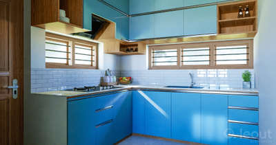 Kitchen, Storage Designs by Architect leout Architects, Kollam | Kolo