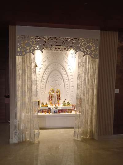 Lighting, Prayer Room, Storage Designs by Contractor Abbal Singh Rawat, Delhi | Kolo