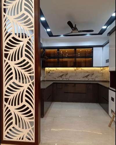 Kitchen, Lighting, Storage Designs by Interior Designer VAIBHAV SEHGAL, Delhi | Kolo