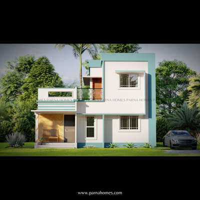 Exterior Designs by Civil Engineer Parna  Homes, Alappuzha | Kolo