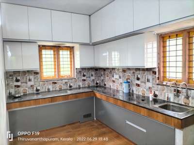 Kitchen, Storage, Window Designs by Contractor I D group, Thiruvananthapuram | Kolo