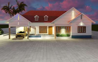 Exterior, Lighting Designs by Contractor kochu Dipin, Kottayam | Kolo