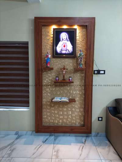Prayer Room, Storage, Lighting Designs by Interior Designer D square  interior modular kitchen , Kollam | Kolo