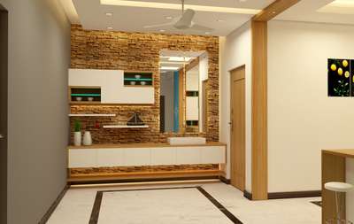 Dining, Storage, Wall, Flooring Designs by Interior Designer Joby y, Kollam | Kolo