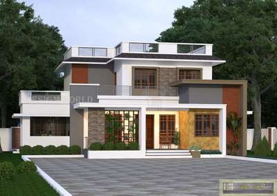 Exterior Designs by Civil Engineer kamaru vallapuzha, Palakkad | Kolo