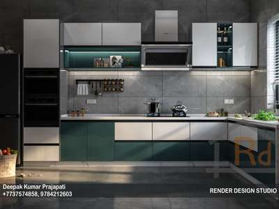 Kitchen, Storage Designs by 3D & CAD Deepak Kumar Prajapati, Ajmer | Kolo