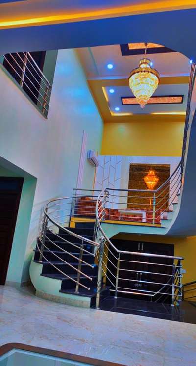 Ceiling, Lighting, Staircase Designs by Electric Works shakeel  belim , Jodhpur | Kolo