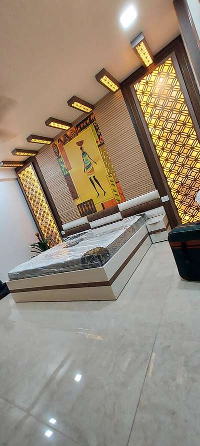 Bedroom, Furniture, Lighting, Storage, Wall Designs by Contractor Nazar Mohd, Gautam Buddh Nagar | Kolo