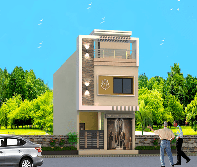 Exterior Designs by Contractor km construction , Indore | Kolo