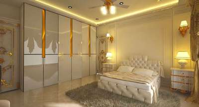Furniture, Lighting, Storage, Bedroom Designs by Interior Designer Rishabh Kumawat, Jaipur | Kolo