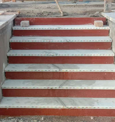 Staircase Designs by Contractor marble tile  yogi, Jaipur | Kolo