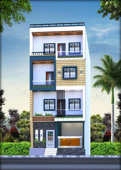 Exterior Designs by Building Supplies Ser ali Patel, Ujjain | Kolo