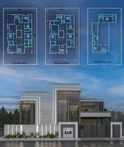 Exterior, Plans Designs by Architect Ak Design  studio, Alwar | Kolo