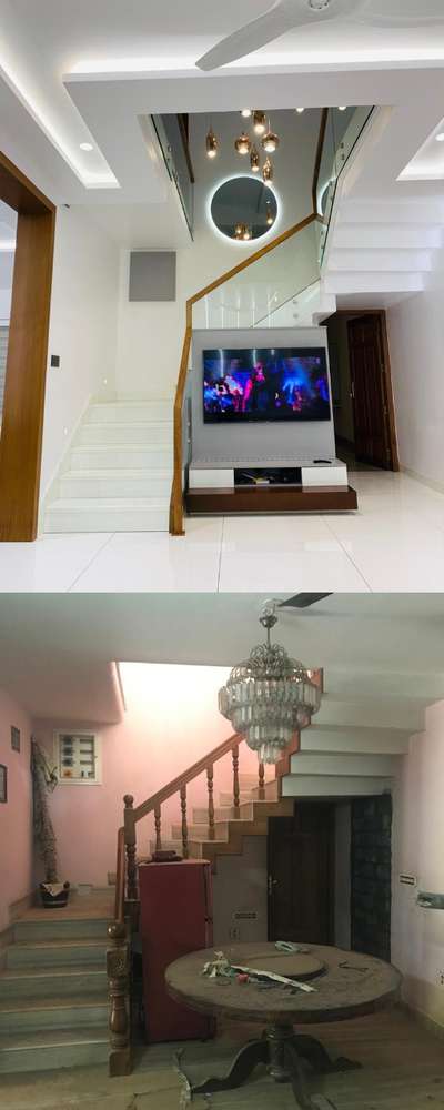 Staircase, Lighting, Storage, Living Designs by Architect Prevoir Architects , Ernakulam | Kolo