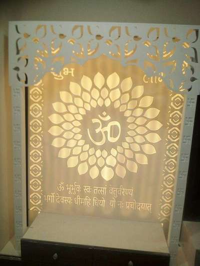 Prayer Room, Lighting, Storage Designs by Contractor Deepak Chaurasiya, Ghaziabad | Kolo