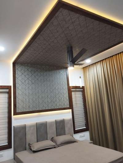 Ceiling, Furniture, Bedroom, Wall, Window Designs by Carpenter Biju Kp, Kannur | Kolo