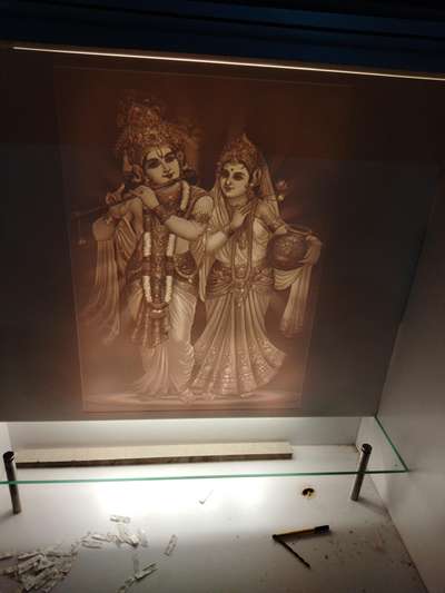Prayer Room Designs by Interior Designer laser metal work and wood Works, Faridabad | Kolo