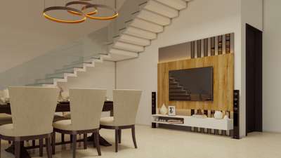 Furniture, Dining, Living, Storage, Table, Staircase Designs by Interior Designer Shaneha Vats, Gurugram | Kolo