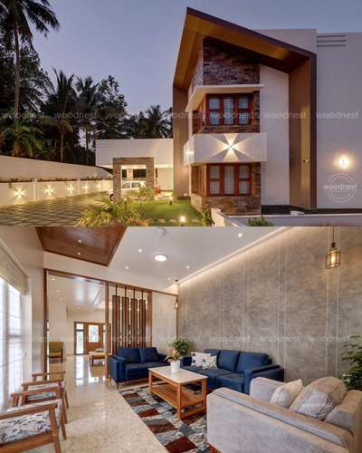Exterior, Furniture, Lighting, Living, Table Designs by Interior Designer Woodnest  Developers, Thrissur | Kolo