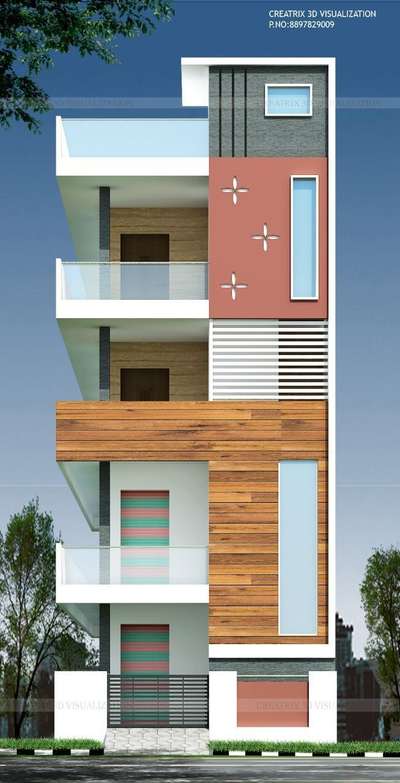 Exterior Designs by Contractor  samar    v-i-p, Delhi | Kolo