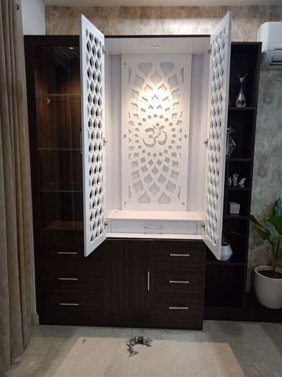 Prayer Room, Storage Designs by Carpenter shamim  ahmed, Faridabad | Kolo