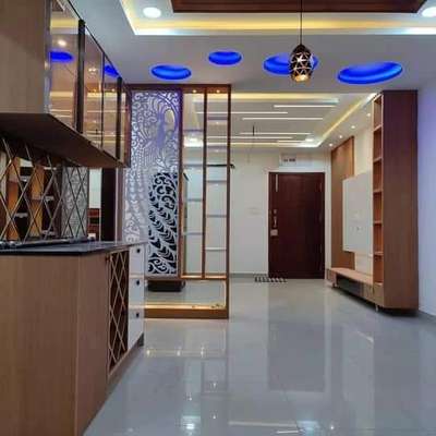 Lighting, Ceiling, Flooring Designs by Contractor Coluar Decoretar Sharma Painter Indore, Indore | Kolo