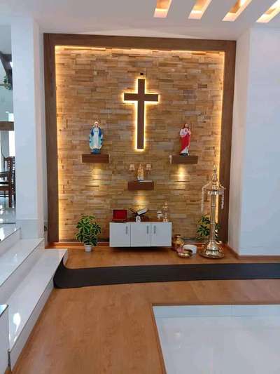 Prayer Room, Lighting Designs by Carpenter AA à´¹à´¿à´¨àµ�à´¦à´¿  Carpenters, Ernakulam | Kolo