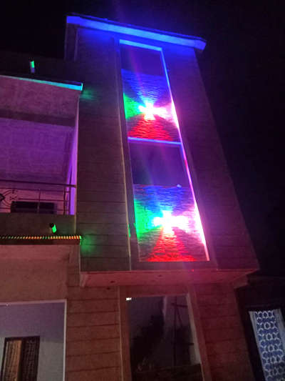 Exterior, Lighting Designs by Contractor Narendra Parmar, Ujjain | Kolo