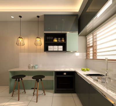 Kitchen, Storage Designs by Interior Designer Kishor C, Palakkad | Kolo