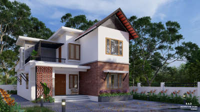 Exterior Designs by Civil Engineer RAD ARCHITECTURE STUDIO , Malappuram | Kolo