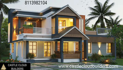 Exterior, Lighting Designs by Civil Engineer CASTLE CLOUD  BUILDERS , Thrissur | Kolo