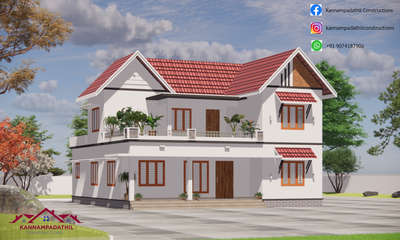 Exterior Designs by Contractor Kannampadathil Constructions, Kottayam | Kolo
