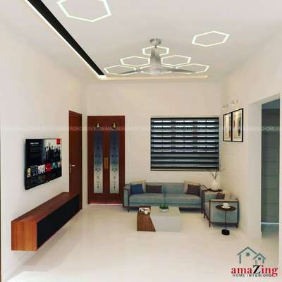 Living, Lighting, Furniture, Storage, Ceiling, Flooring Designs by Interior Designer Live Amazing Home Interiors PvtLtd, Alappuzha | Kolo