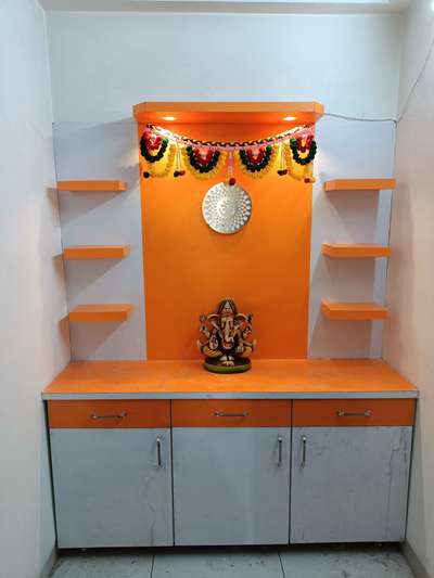 Prayer Room, Storage Designs by Carpenter yogesh  furniture , Jaipur | Kolo