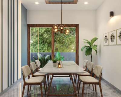 Dining, Furniture, Lighting, Home Decor, Table Designs by Interior Designer Ashique pt, Malappuram | Kolo